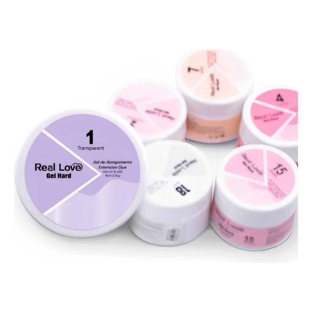 Gel De Alongamento Reconstrutor Hard 4 Nude Real Love 15Ml