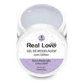 Gel De Alongamento Com Glitter 01 Transparente Real Love 15G