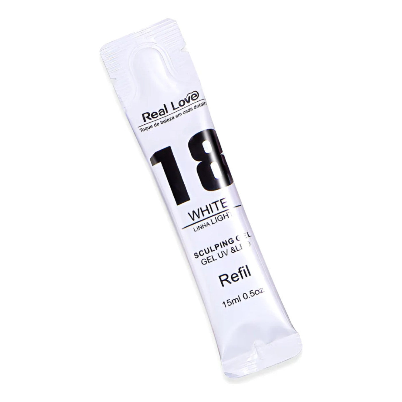 Gel Alongamento De Unha 18 White Uv/Led Refil Real Love 15G