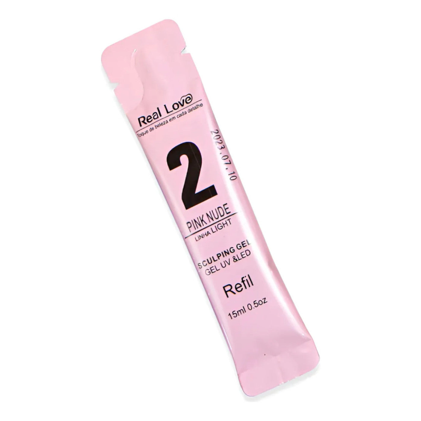 Gel Alongamento De Unha 02 Pink  Nude Refil Real Love 15G