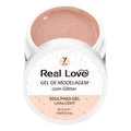 Gel De Alongamento Unha Com Glitter 07 Nude Real Love 15G