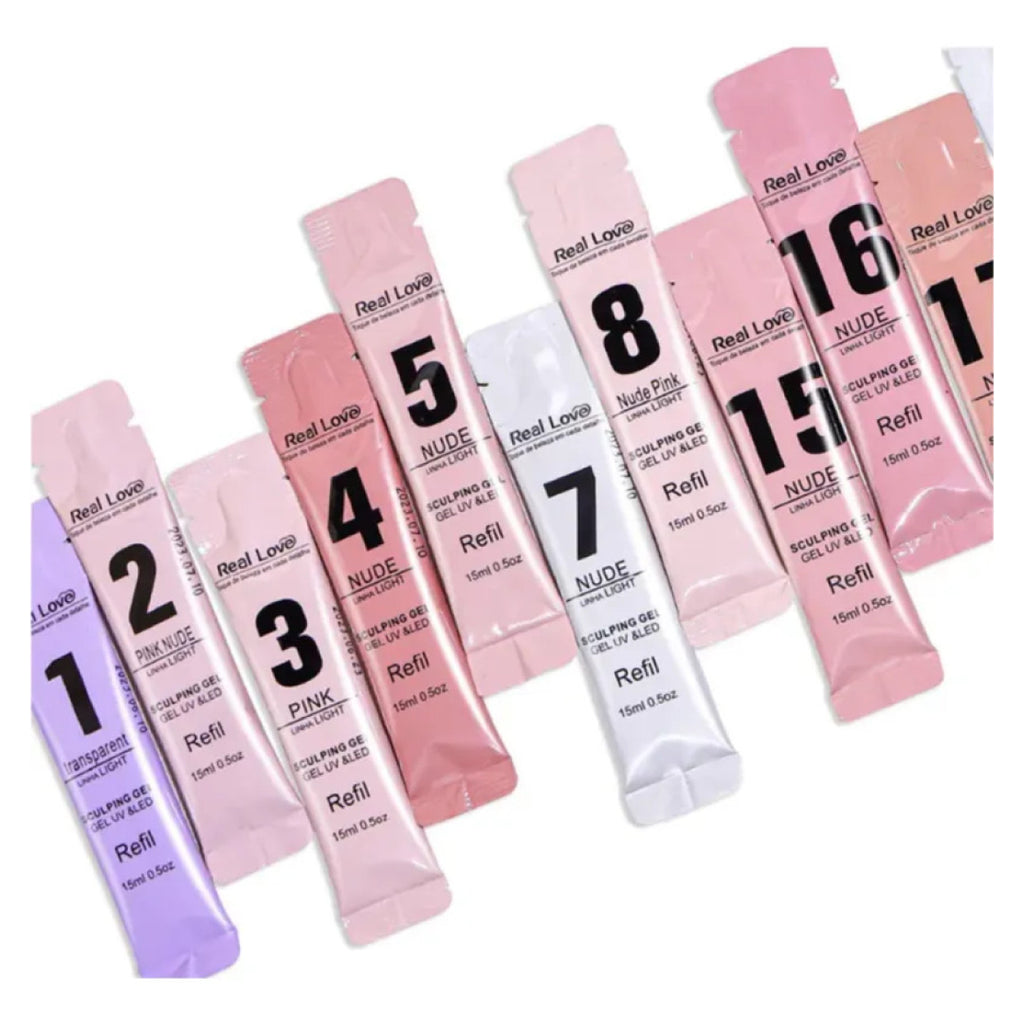 Gel Alongamento De Unha 17 Nude Uv/Led Refil Real Love 15G