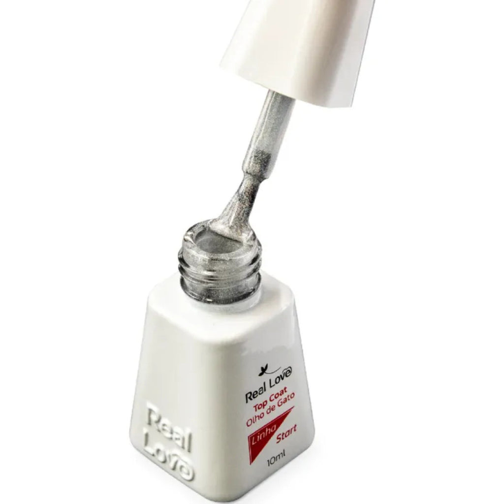 Top Coat Olho De Gato Para Unhas Linha Start 10Ml-Real Love