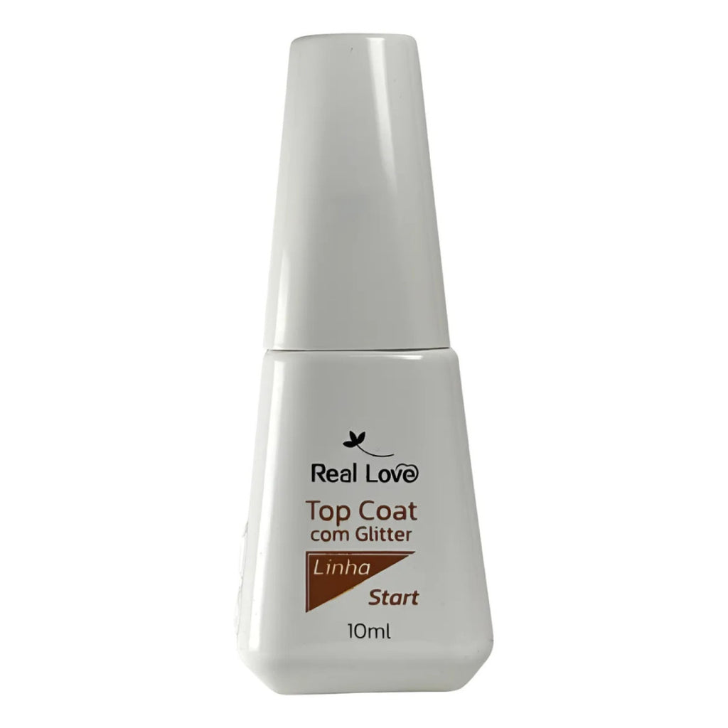 Top Com Glitter Para Unhas Linha Start 10Ml - Real Love