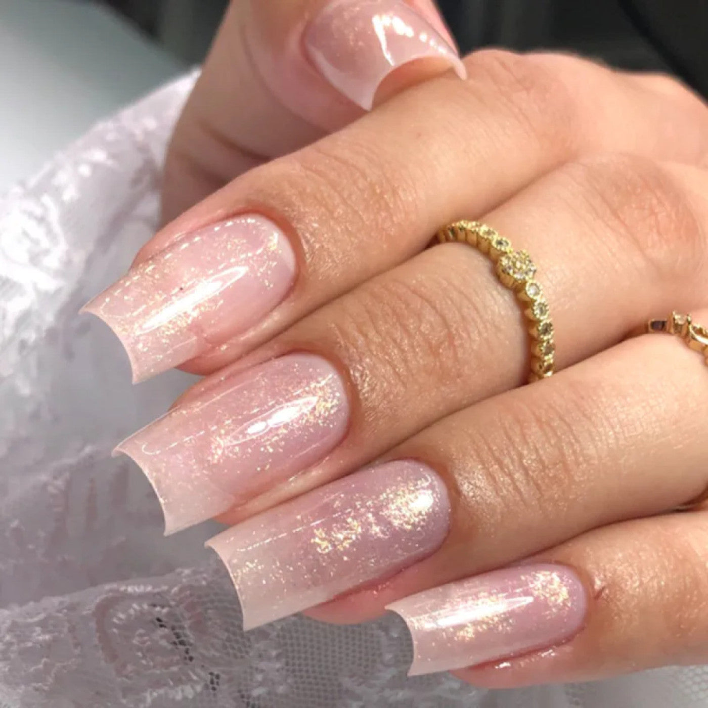 Gel De Alongamento Com Glitter 03 Pink Real Love 15G