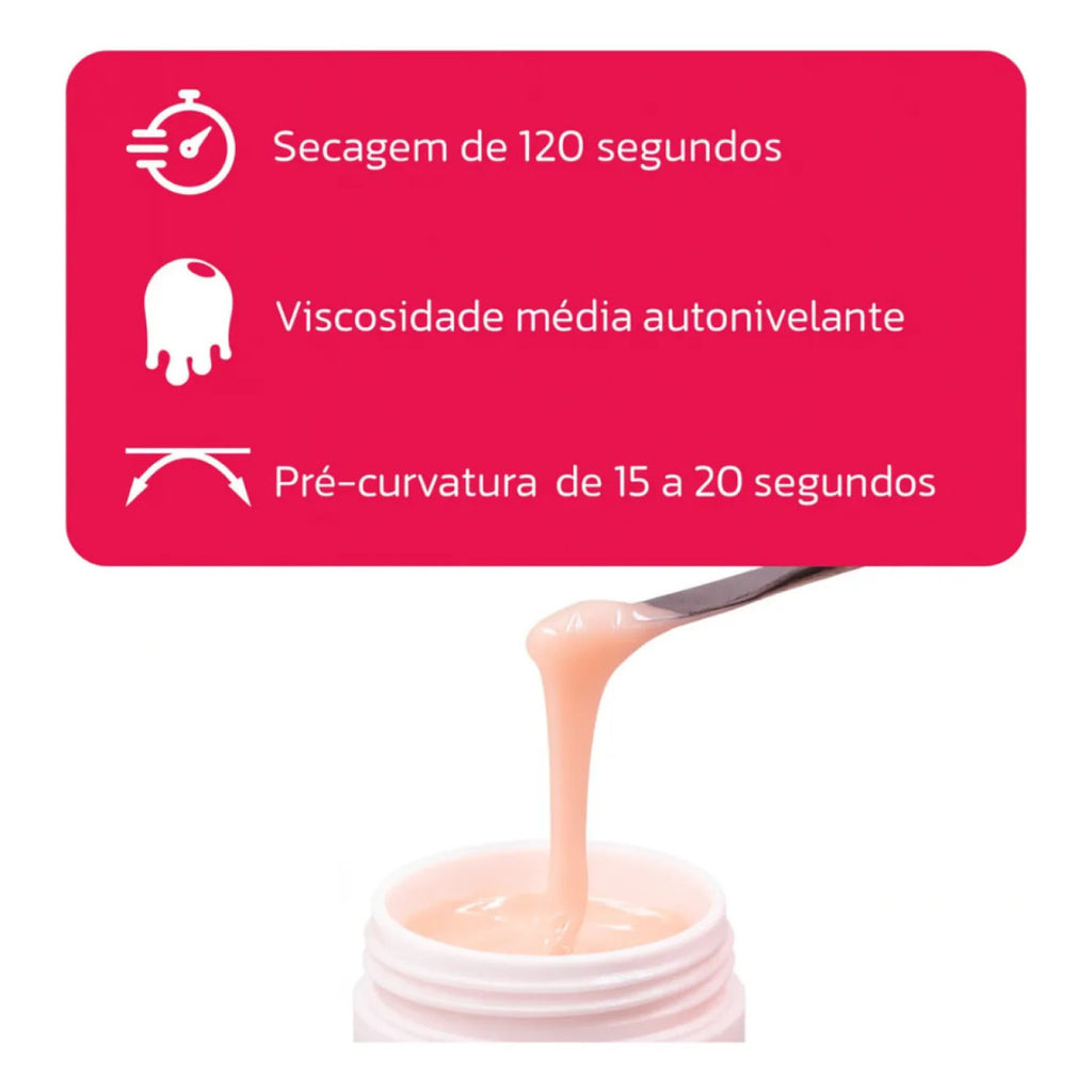 Gel De Alongamento De Unha Sculping 15Ml Light Real Love