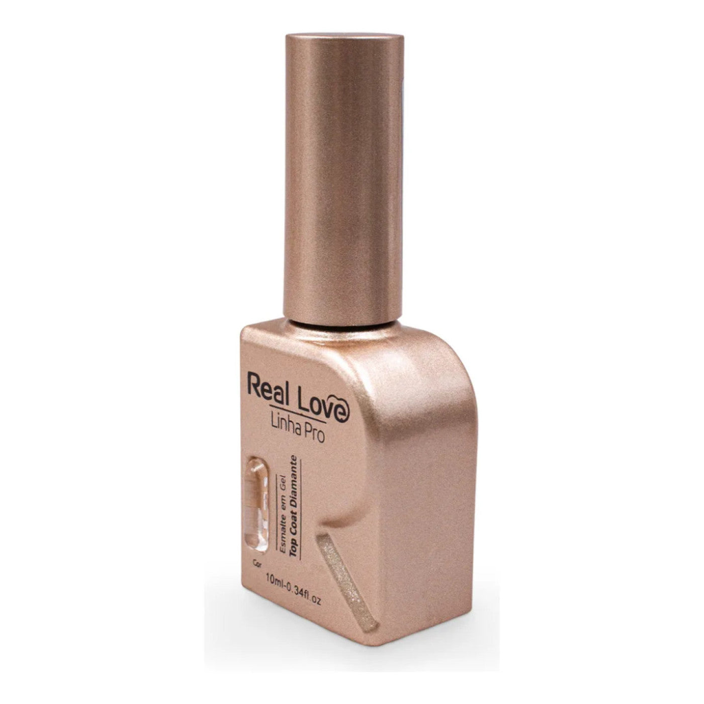 Top Coat Diamante Para Unhas Linha Pro 10 Ml - Real Love