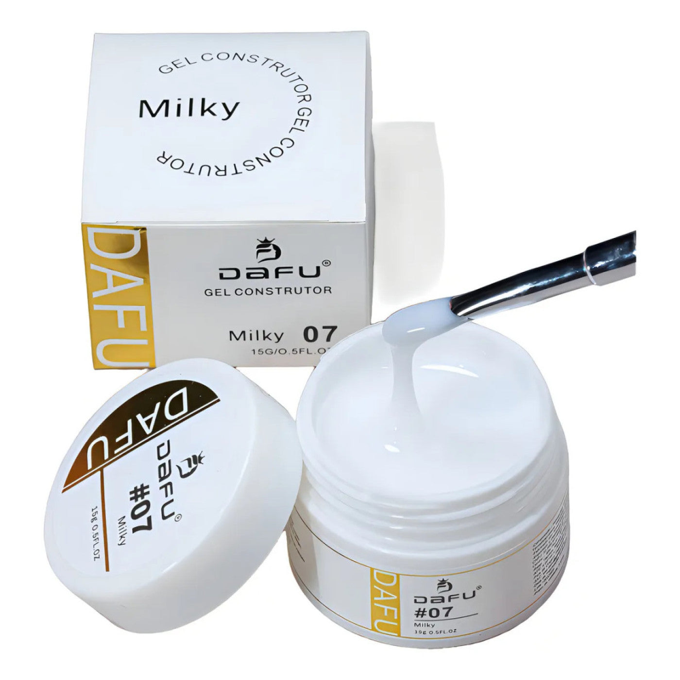 Gel Construtor Dafu Alongamento Unha 07 Uv/Led 15 G