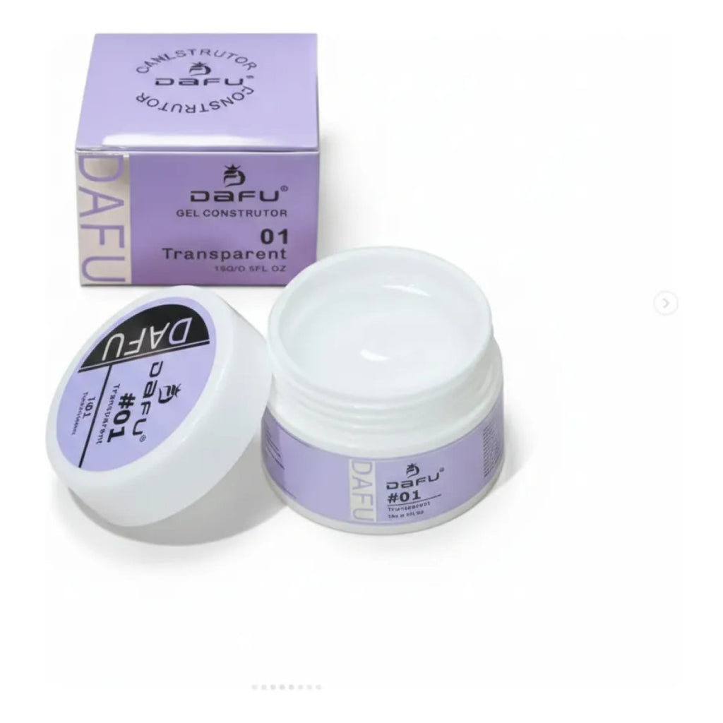 Gel Para Unha Construtor 15 Ml Dafu Alongamentos Cor 01