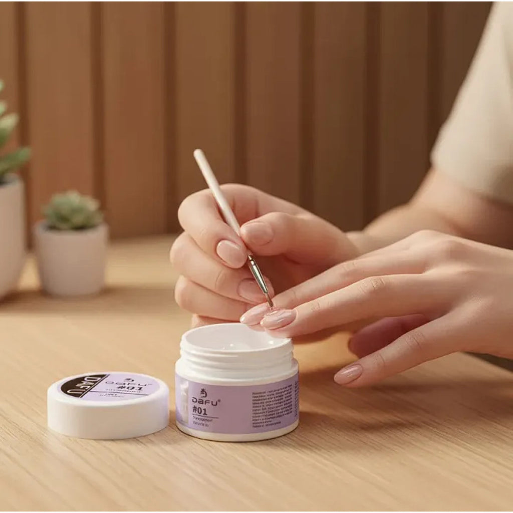 Gel Para Unha Construtor 15 Ml Dafu Alongamentos Cor 01
