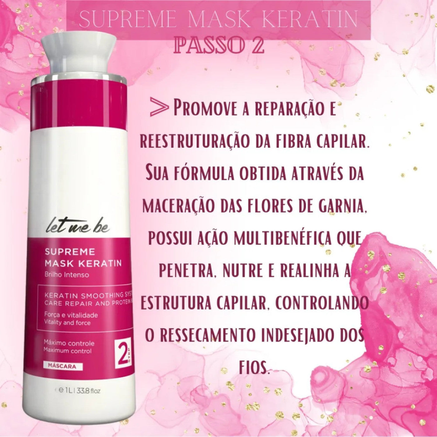 Kit Progressiva Let Me Be Supreme Liss – Shampoo + Keratin + Sérum | 1L