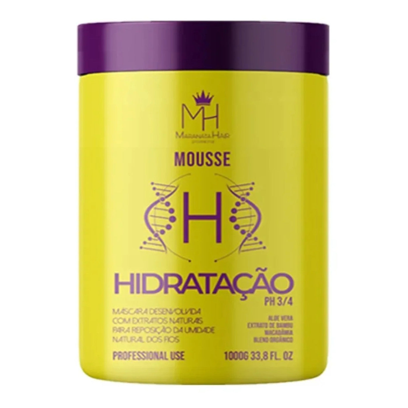 Mascara Mousse Hidratação Maranata Hair 1K