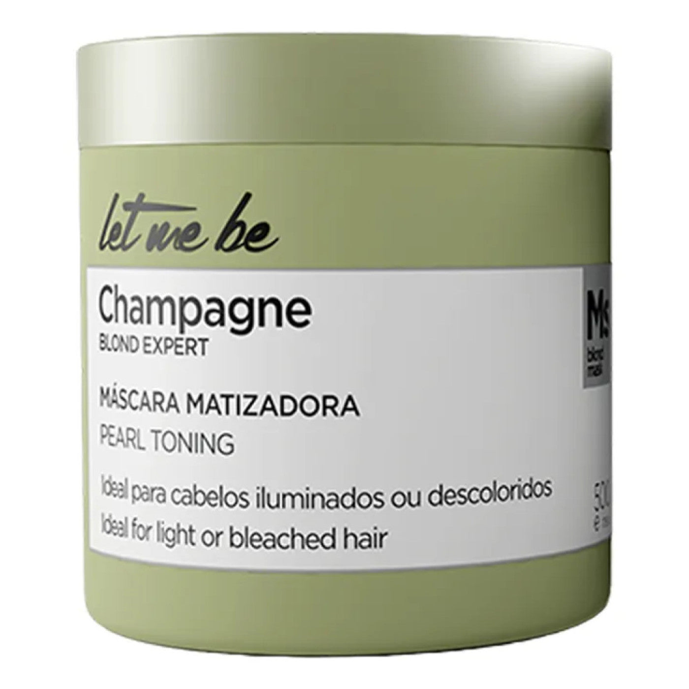 Mascara Matizadora Champanhe Efeito Pérolado Let Me Be 500G