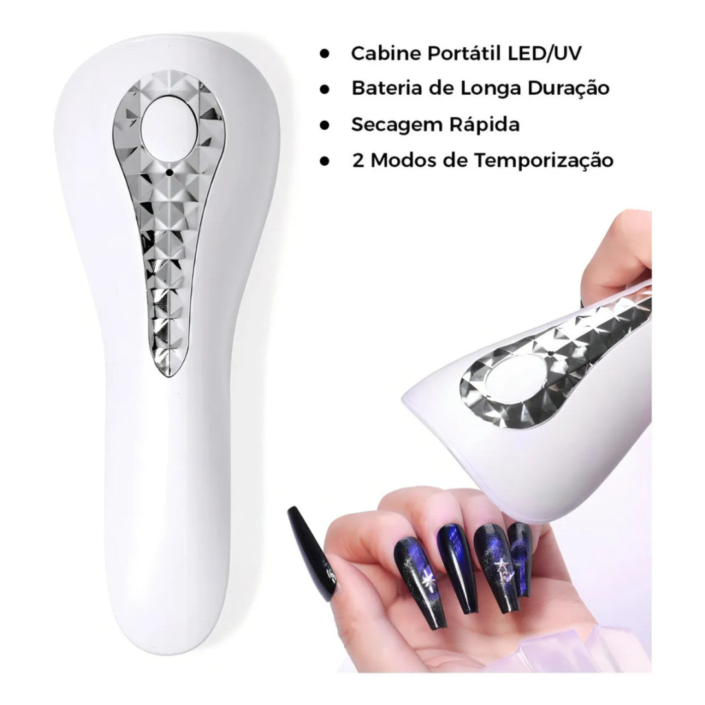 Mini Cabine Led Uv Portátil Secagem Unhas Gel Estufa 18W Q5