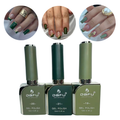 Kit Esmaltes Em Gel Tons De Verde Cores Vibrantes Dafu