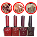 Kit Esmaltes Em Gel Tons De Vermelho E Vinho Dafu