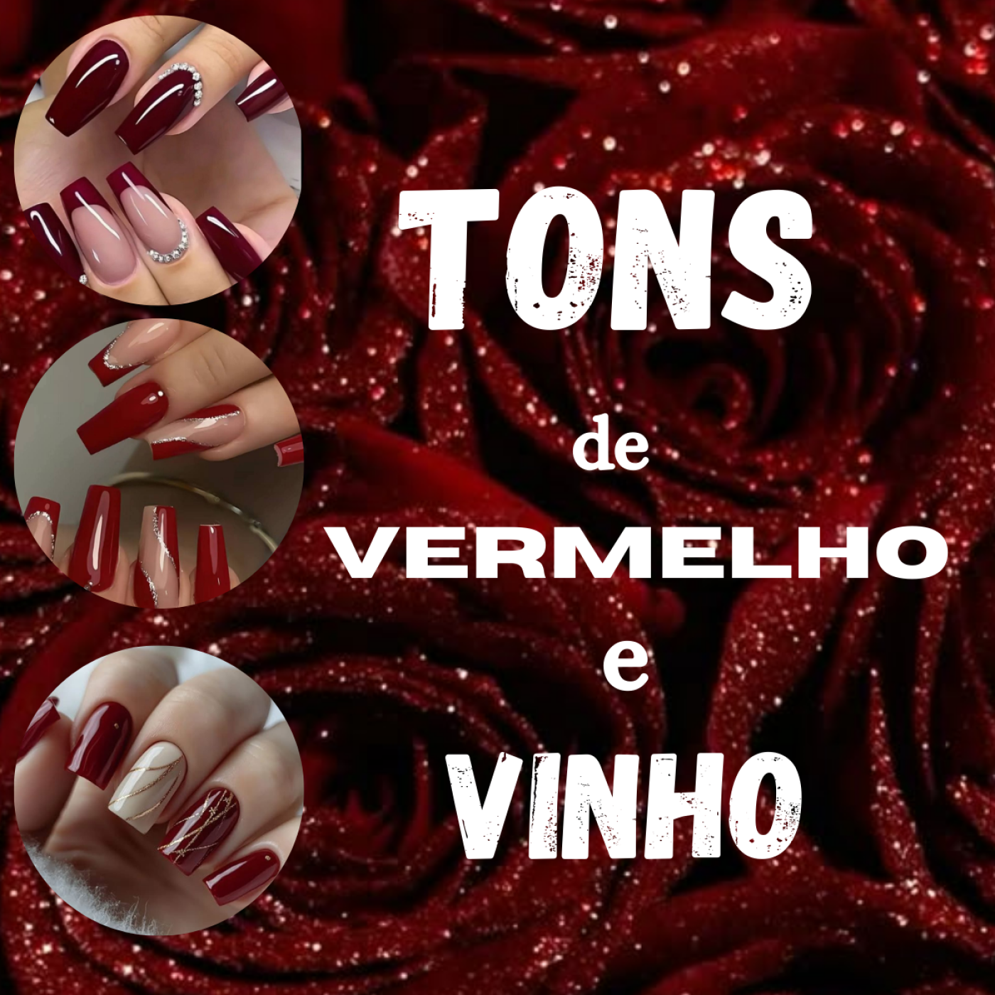 Kit Esmaltes Em Gel Tons De Vermelho E Vinho Dafu
