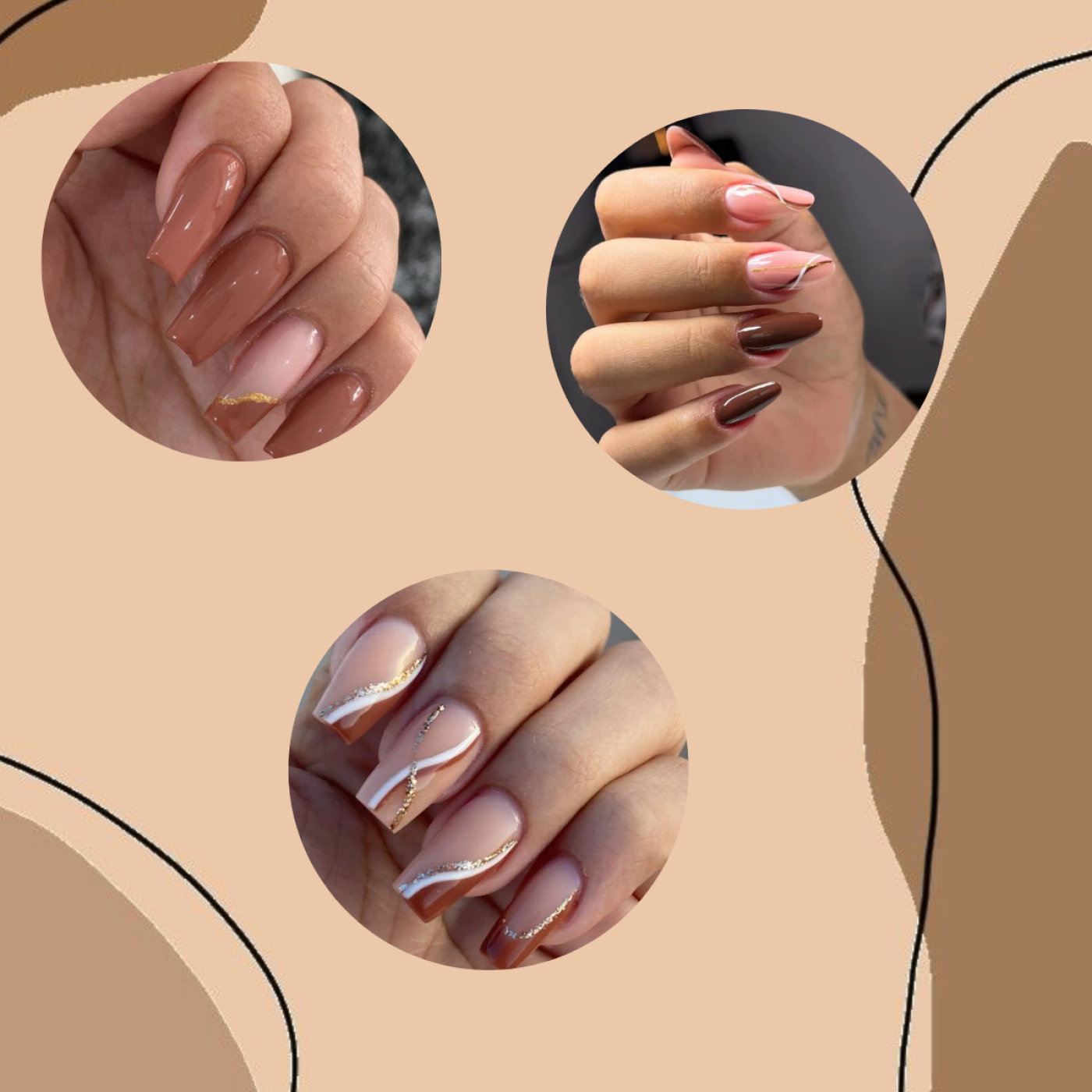 Kit Esmaltes Em Gel Tons De Marrons E Nude Dafu