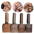 Kit Esmaltes Em Gel Tons De Marrons Dafu