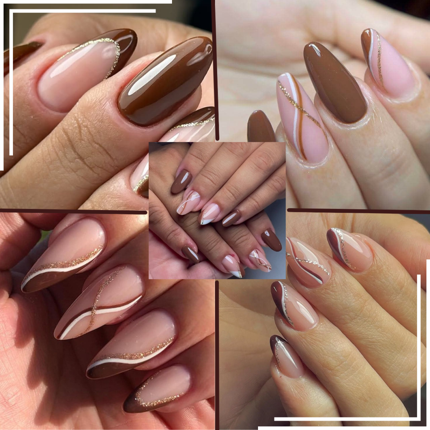Kit Esmaltes Em Gel Tons De Marrons Dafu