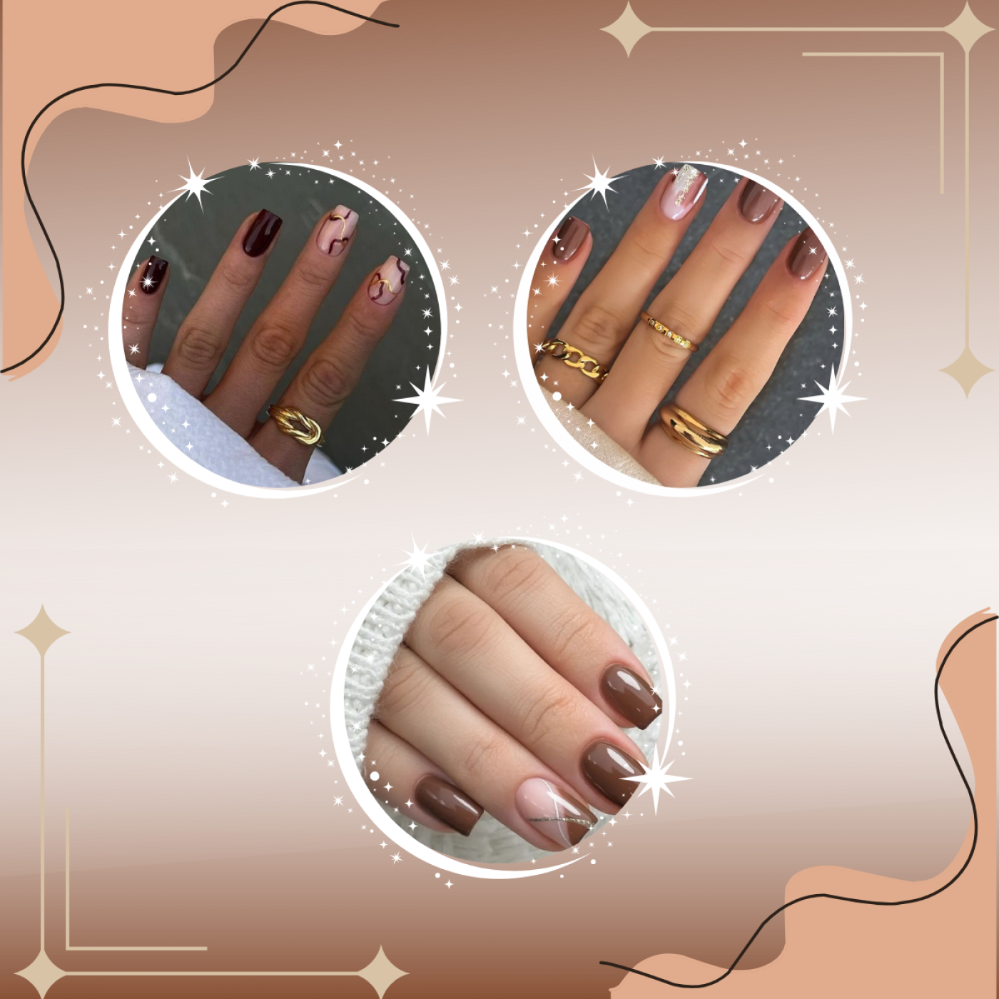 Kit Esmaltes Em Gel Tons De Castanho Dafu