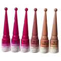 Kit Com 06 Esmalte Em Gel Rosa + Nude Da Dafu 3 Em1  5 Ml