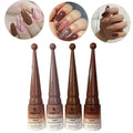 Kit Com 04 Esmalte 3 Em 1 Dafu Tons De Marrom