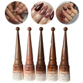 Kit Com 05 Esmalte 3 Em 1 Dafu Tons De Marrom