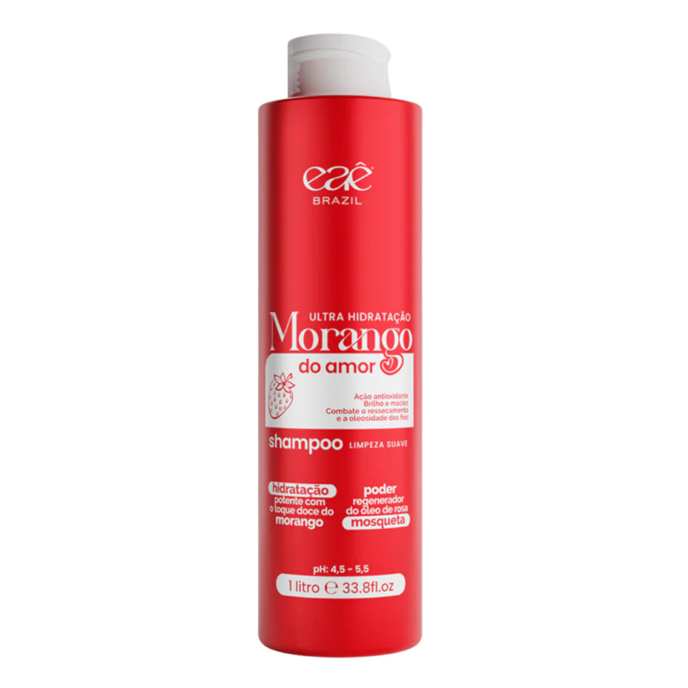 Shampoo Ultra Hidratante Morango Do Amor Eaê Cosméticos 1L