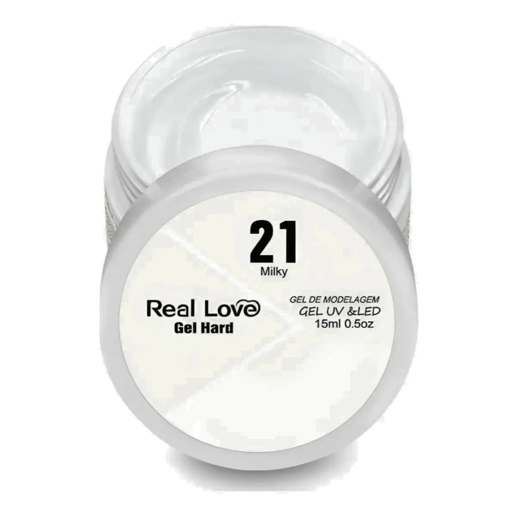 Gel De Alongamento Reconstrutor Hard 21 Milk Real Love 15Ml