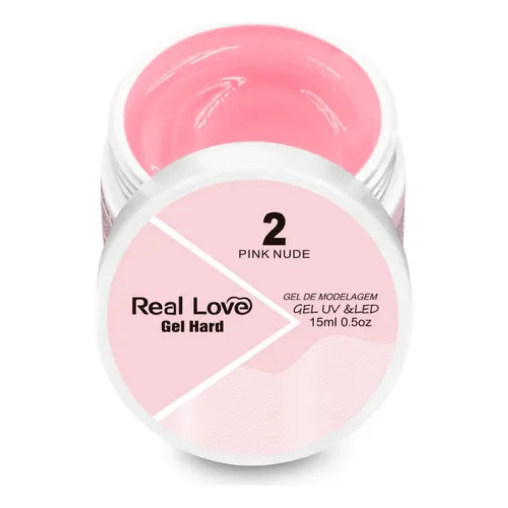 Gel Hard De Alongamento De Unhas Pink Nude 2 Real Love