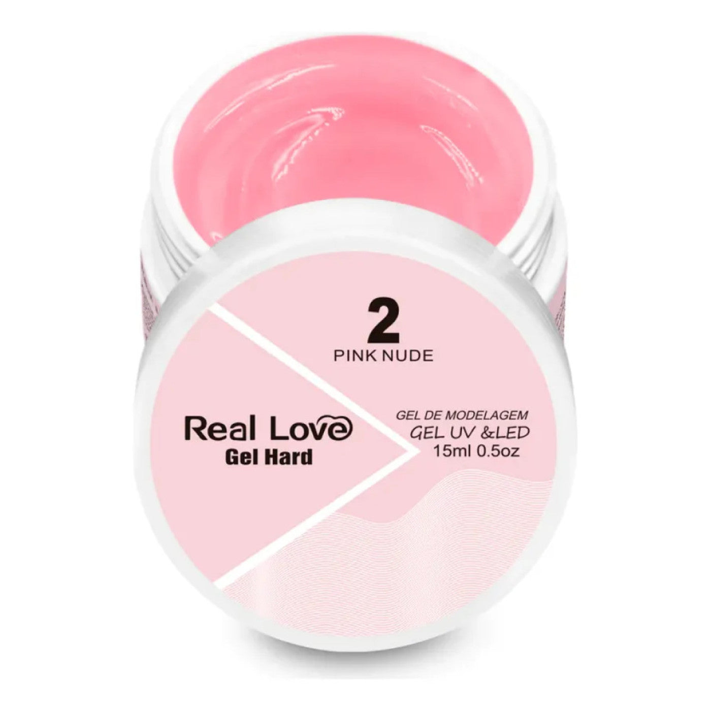 Gel Hard De Alongamento De Unhas Pink Nude 2 Real Love