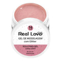 Gel De Alongamento Com Glitter 16 Nude Real Love 15G