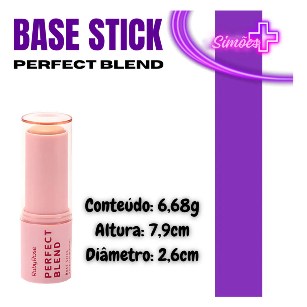 Base Stick Bastão Cremoso Perfect Blend By Ruby  - Cor: FS20
