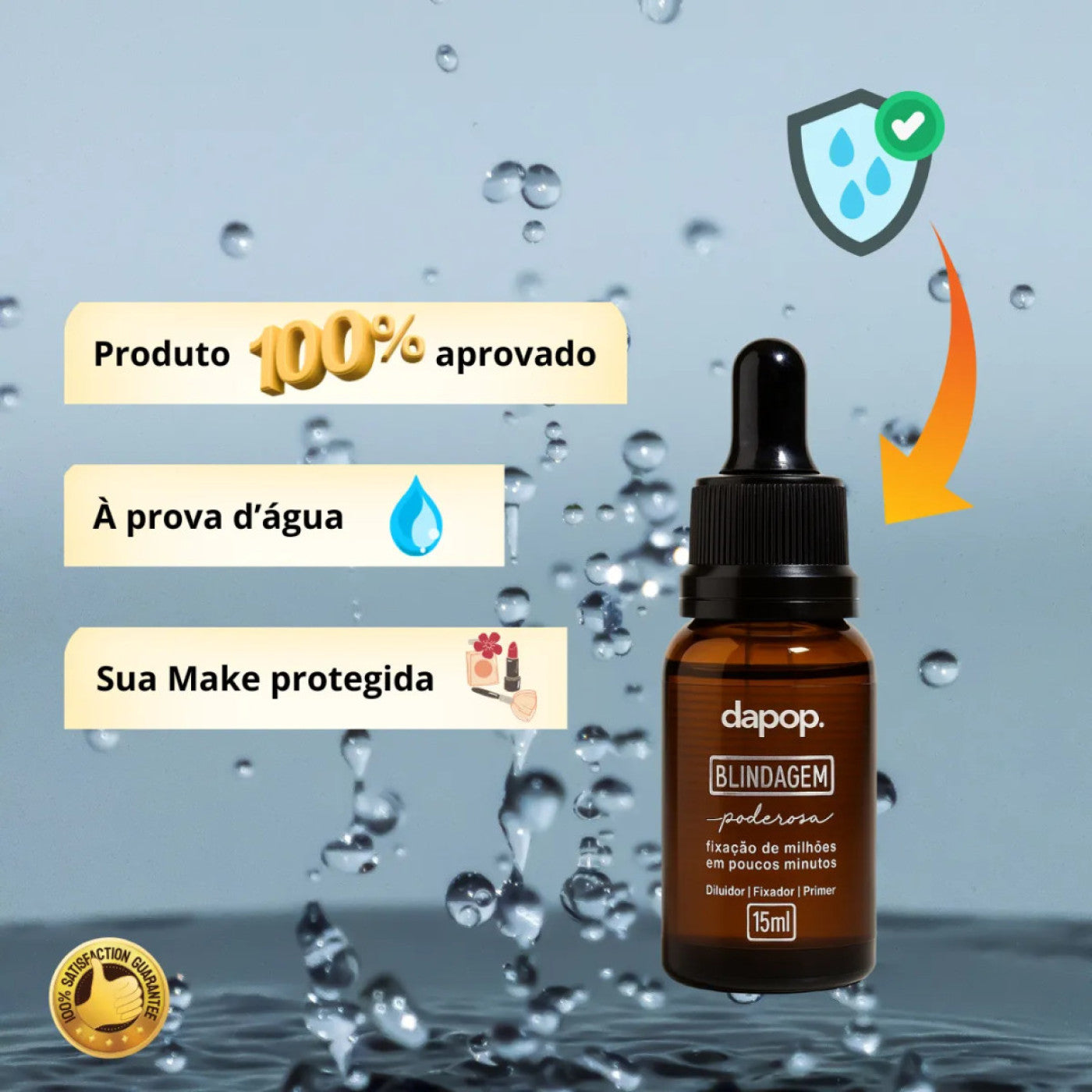 Blindagem De Maquiagem Dapop Diluidor Fixador E Primer