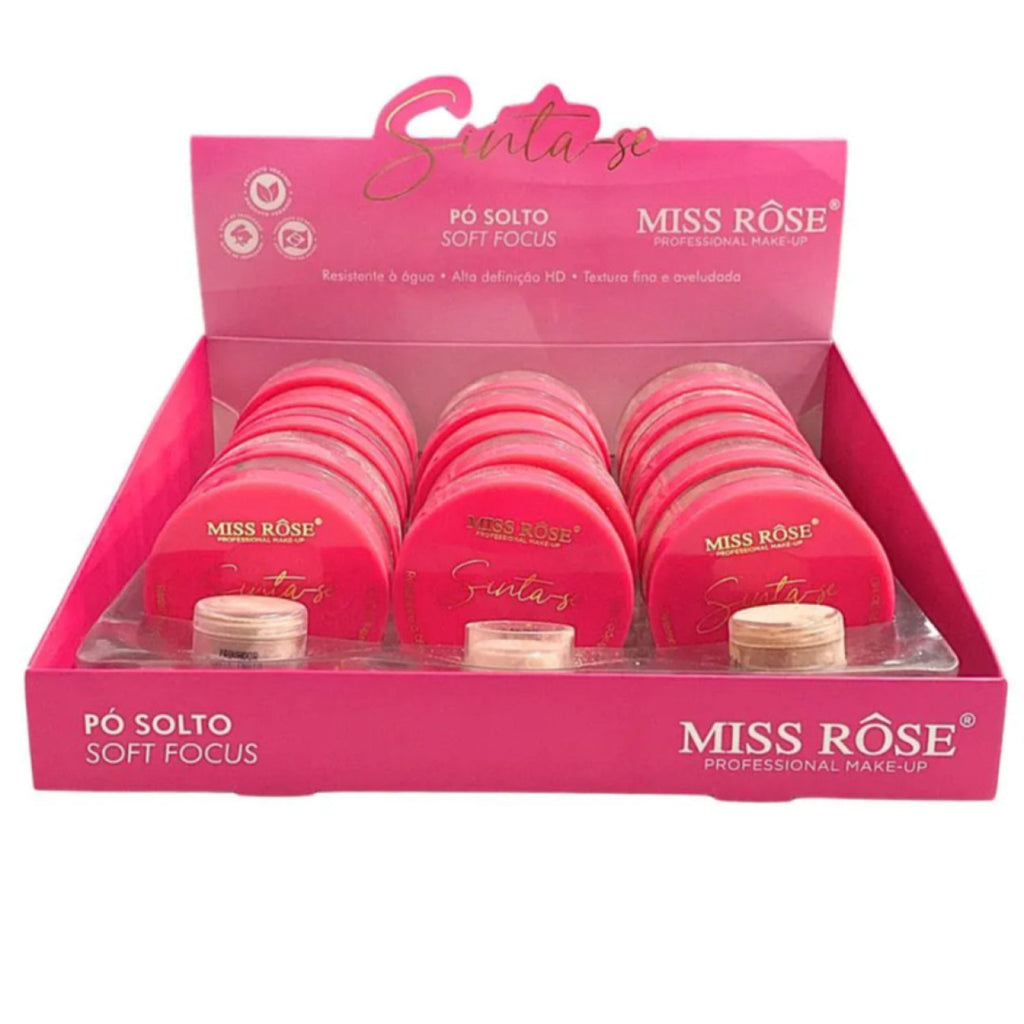Pó Solto Facial Sinta-Se Miss Rose - Cor: 01