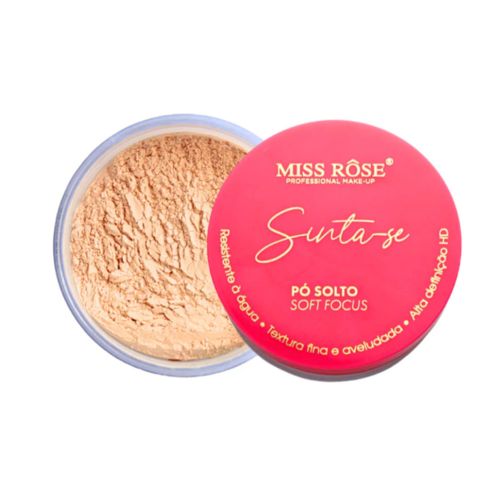 Pó Solto Facial Sinta-Se Miss Rose - Cor: 01