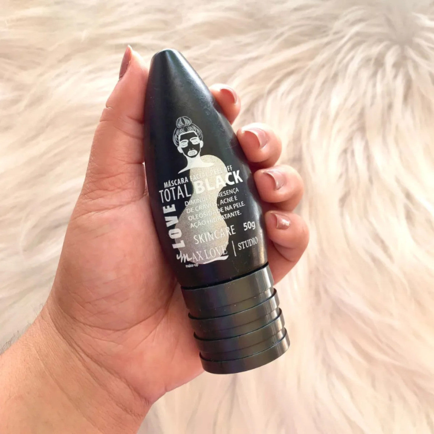 Mascara Facial Peel Off Total Black Dia Max Love