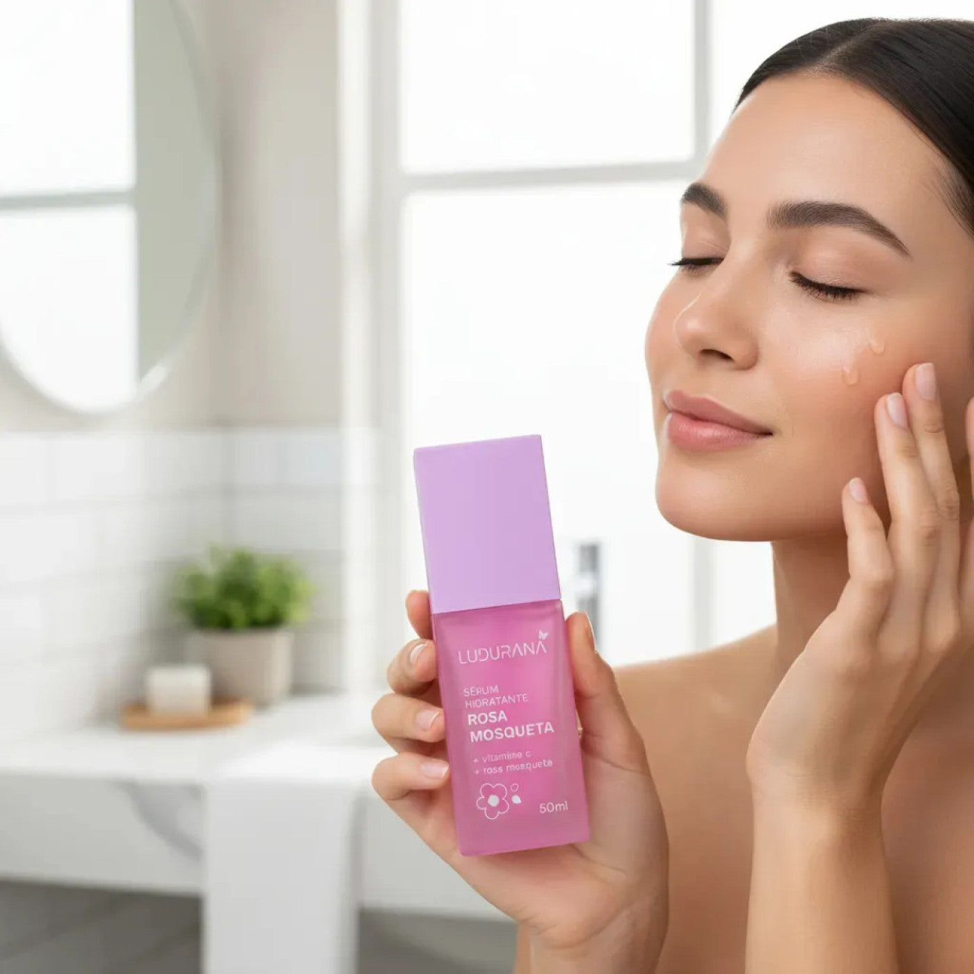Sérum Facial Hidratante Ludurana Rosa Mosqueta Para O Rosto
