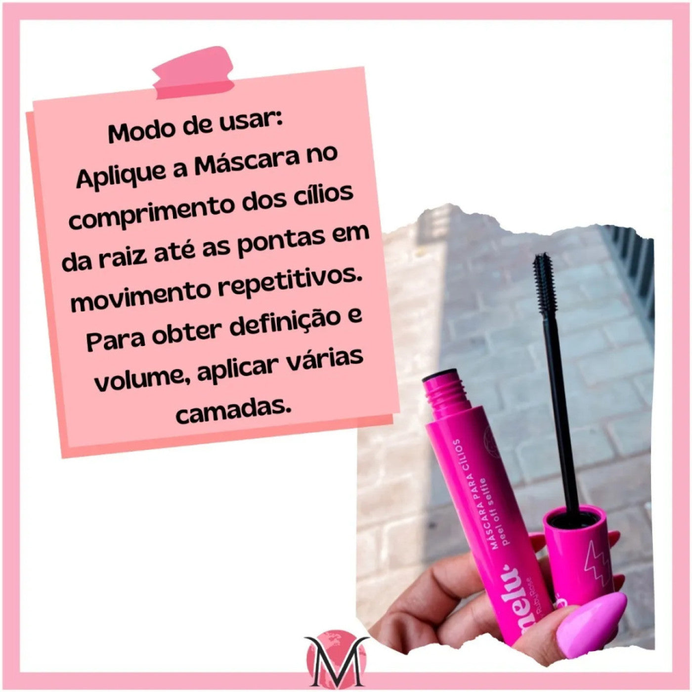 Mascara De Cilios Ruby Rose Melu Peel Off A Sua... Cor Selfi