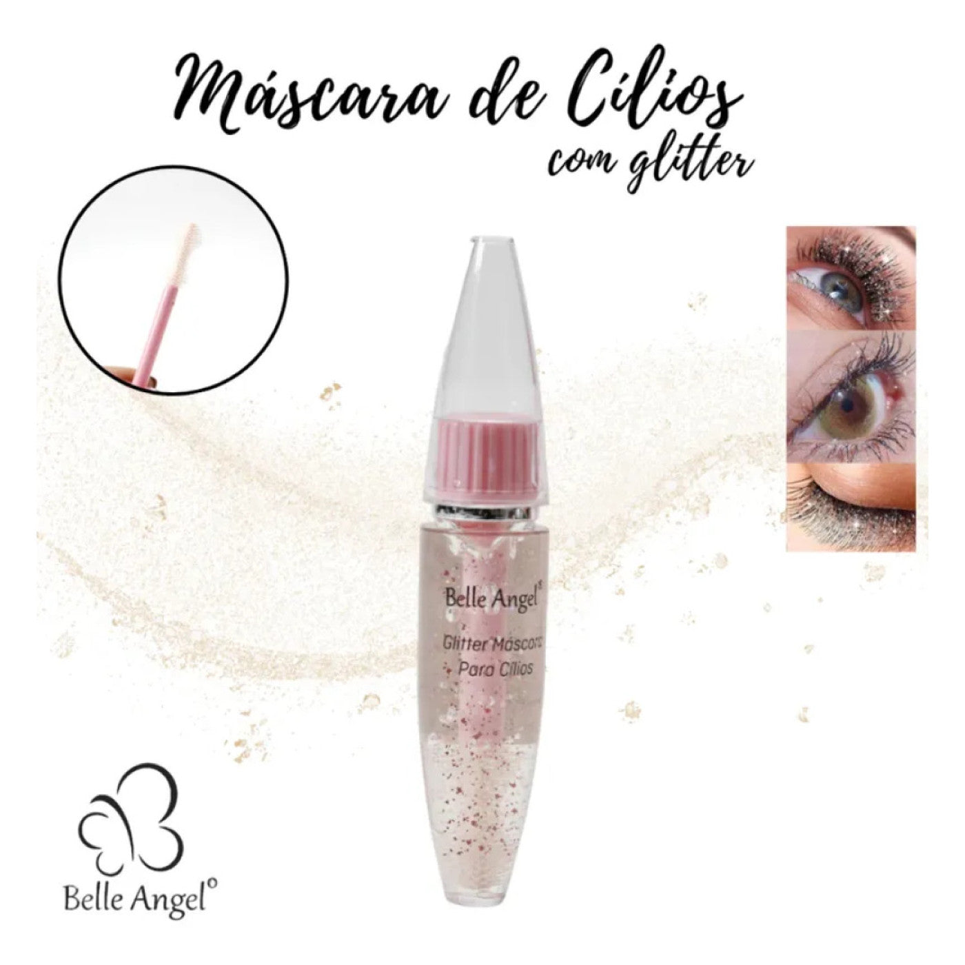 Mascara De Cilios Com Glitter Belle Angel