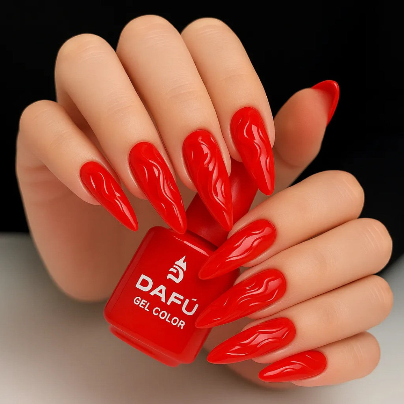 Kit Coleção 12 Esmaltes Em Gel Dafu Uv/Led -Tons De Vermelho