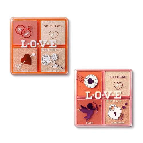 Blush e Iluminador Love Story SP Colors