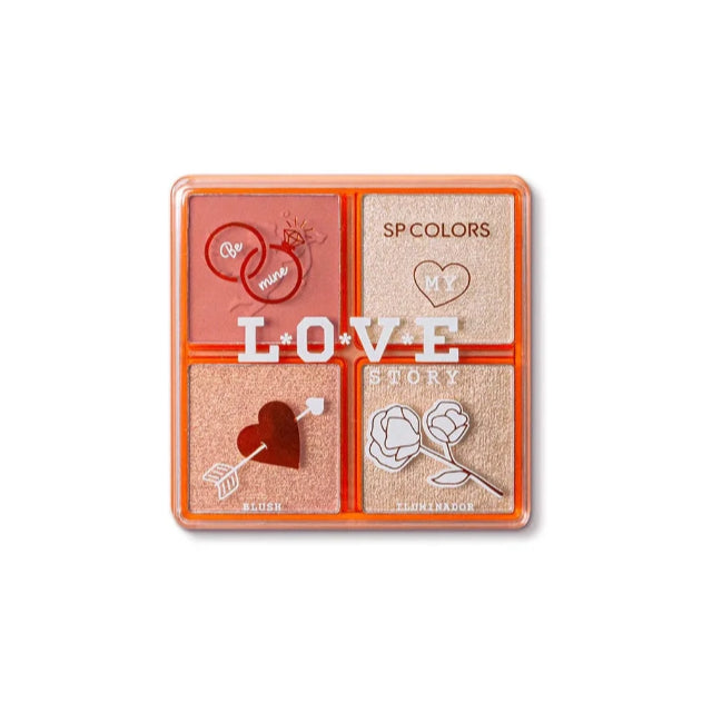 Blush e Iluminador Love Story SP Colors
