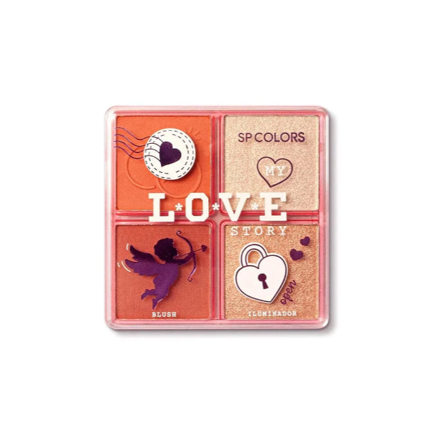 Blush e Iluminador Love Story SP Colors