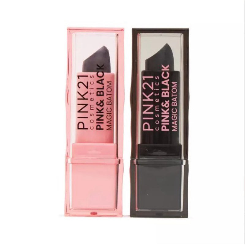 Batom Magic Pink & Black Pink 21