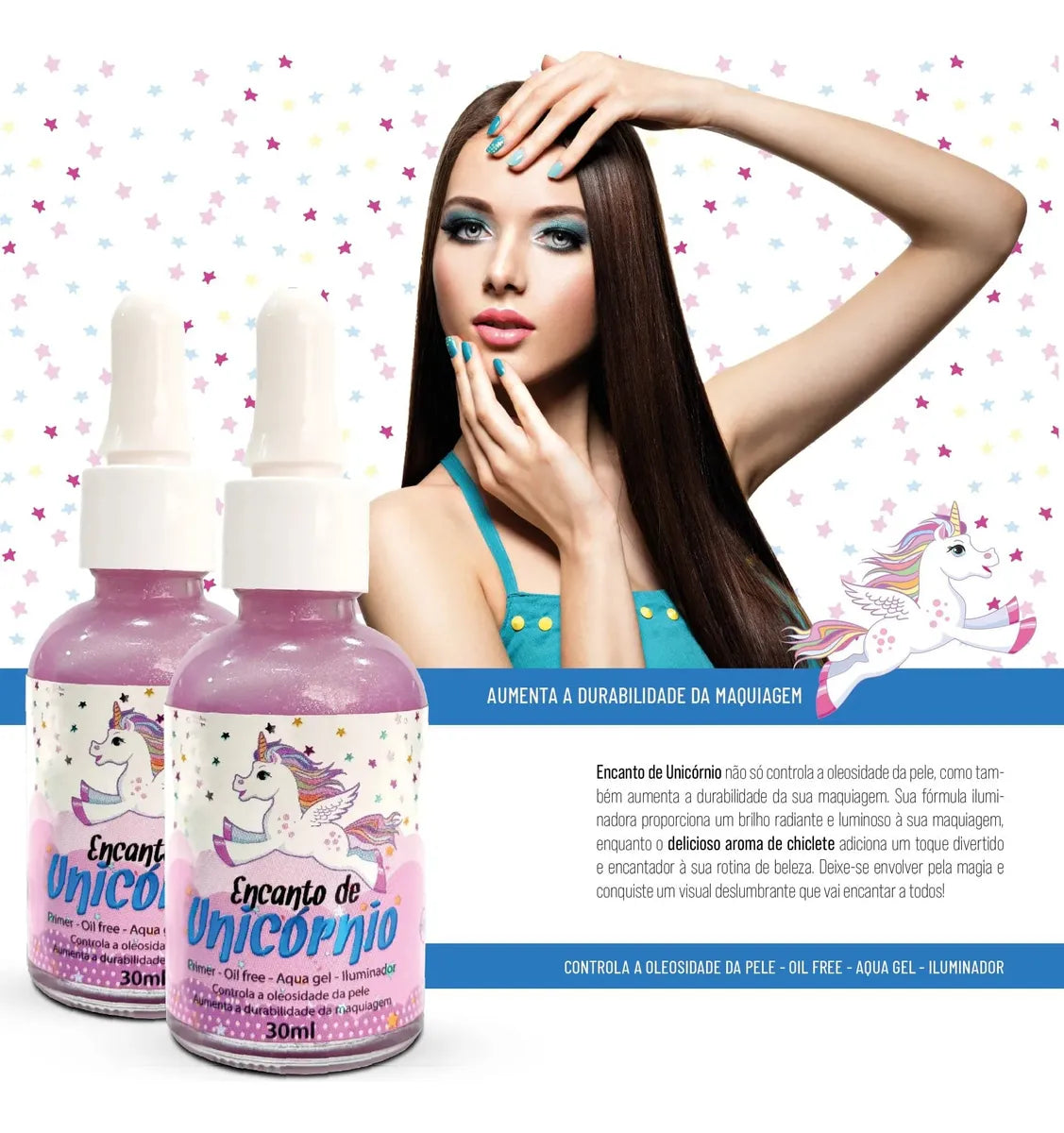 Phallebeauty Primer Encanto Unicornio - Frasco Rosa