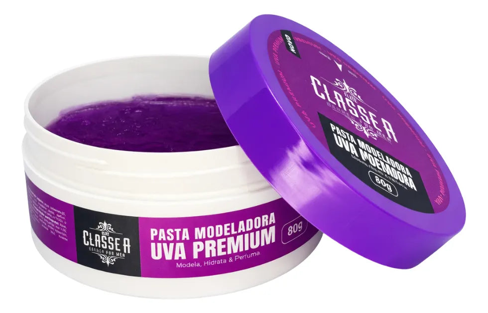 Pomada Pasta Uva Classe A Barber 80g Modela Hidrata