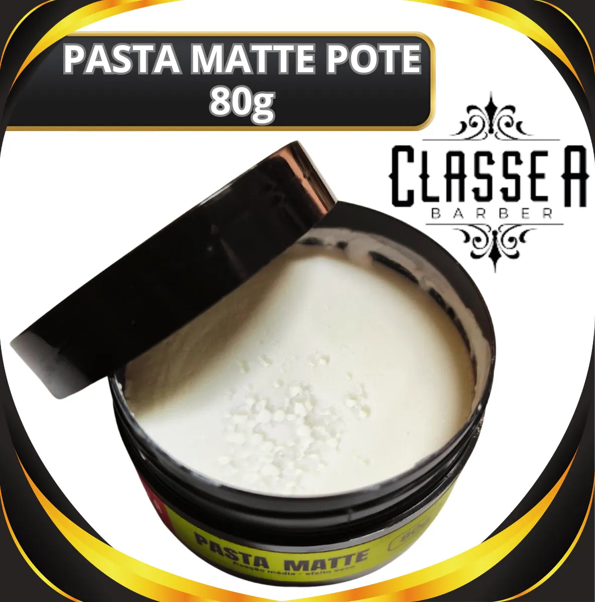 Pomada Matte Classe A 80g Fixação Média Efeito Seco
