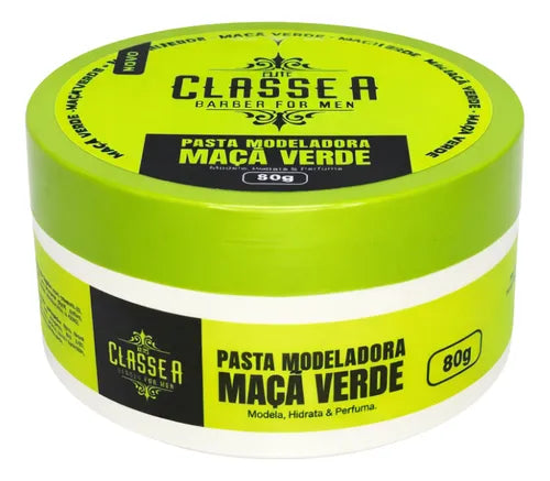 Cera Pomada Maçã Verde Classe A Barber 80g Modela Hidrata